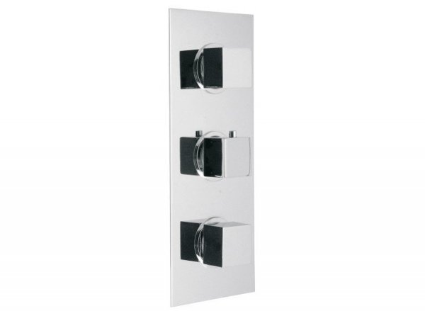 Vado Phase Concealed 3 Handle Thermostatic Shower Valve