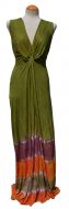 ***SPECIAL SALE PRICE*** - Twist Front Long Dress - Green