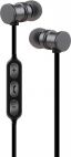 Av:link 100.542 Metallic Magnetic Bluetooth Earphones Ribbon Style Cable - Grey