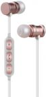 Av:link 100.541 Metallic Magnetic Bluetooth Earphones Ribbon Style Cable - Rose