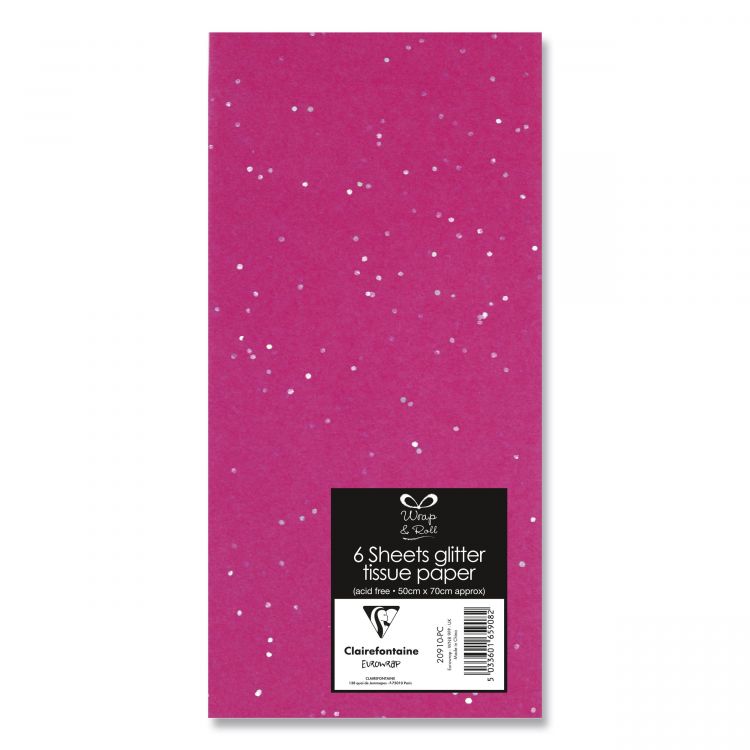 Sparkling Pink Glitter Tissue Paper