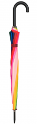 Rainbow Umbrella Strong Windproof Multicoloured  Walking Umbrella
