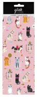 Tails & Whiskers Cat Tissue Paper - 4 Sheets - Pink - Glick