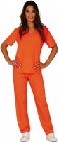 Womens Orange Inmate Prisoner Costume