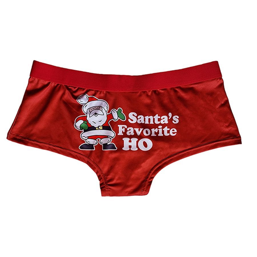 Santa's Favorite Ho Christmas Novelty Ladies Knickers - 5 Sizes Boxed -  Snazzy Santa