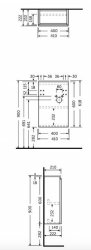 RAK Joy 40cm Grey Elm Wall Hung Basin Unit