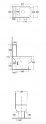 RAK Series 600 Close Coupled Full Access WC Pack