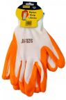 Mekanix 45/292 Orange Cotton Non Slip Grip Nylon Work Gloves DIY Essentials New