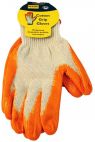Mekanix 45/293 Orange Cotton Non Slip Grip Garden Work Gloves DIY Essentials New