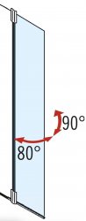 Novellini Kuadra H 1100mm Wetroom Shower Panel